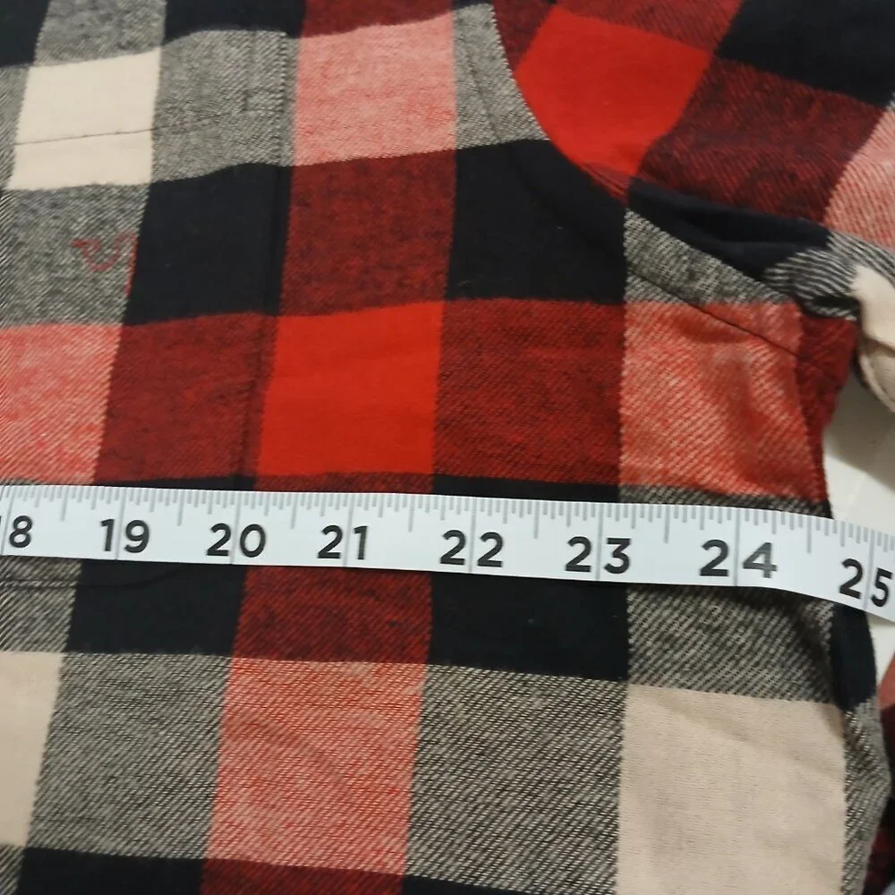 Croft & Barrow black red white Flannel Size XL - Picture 4 of 6